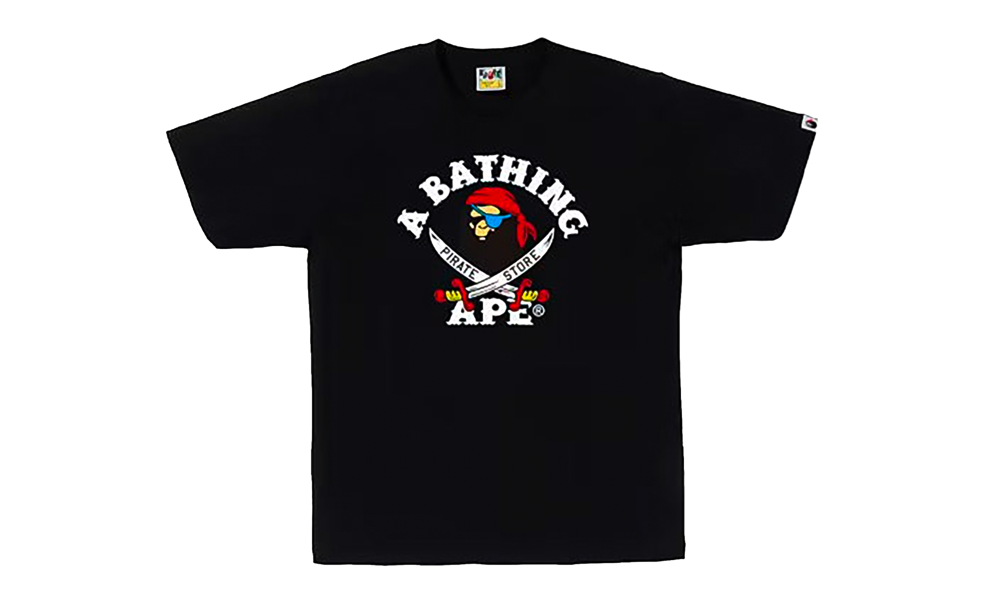 BAPE Ape Pirate Tee Black 4I72110003 BLACK