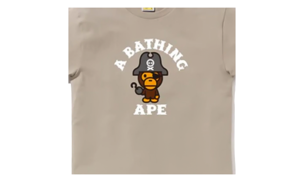 BAPE Pirate Nagano Tee Beige 4J20110006 Beige