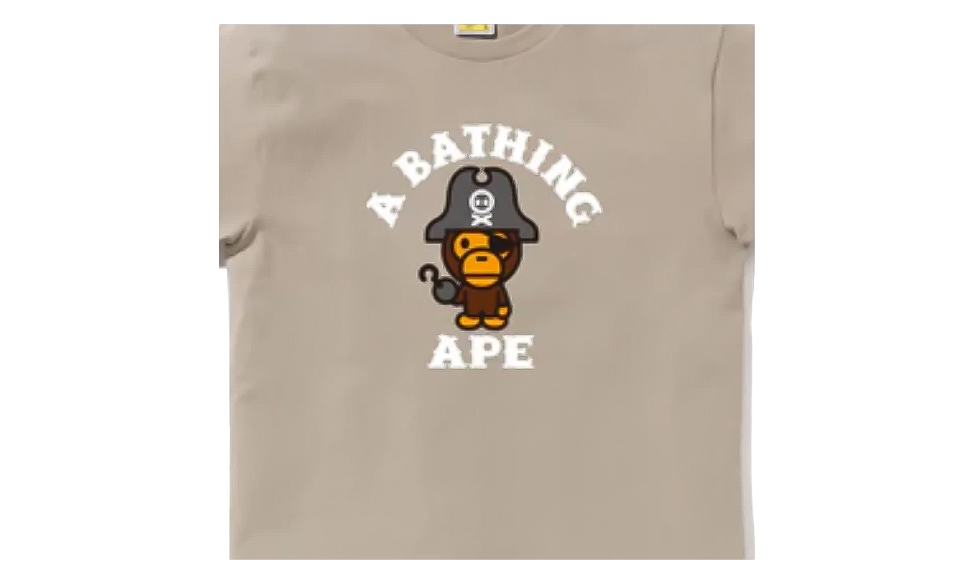 BAPE Pirate Nagano Tee Beige 4J20110006 Beige