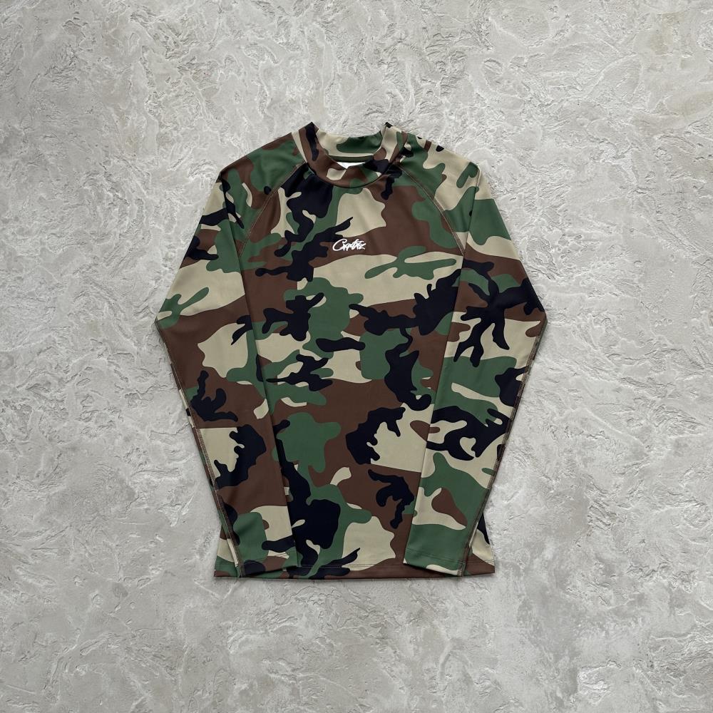 Corteiz Litework Compression Top - Camo Ironleague