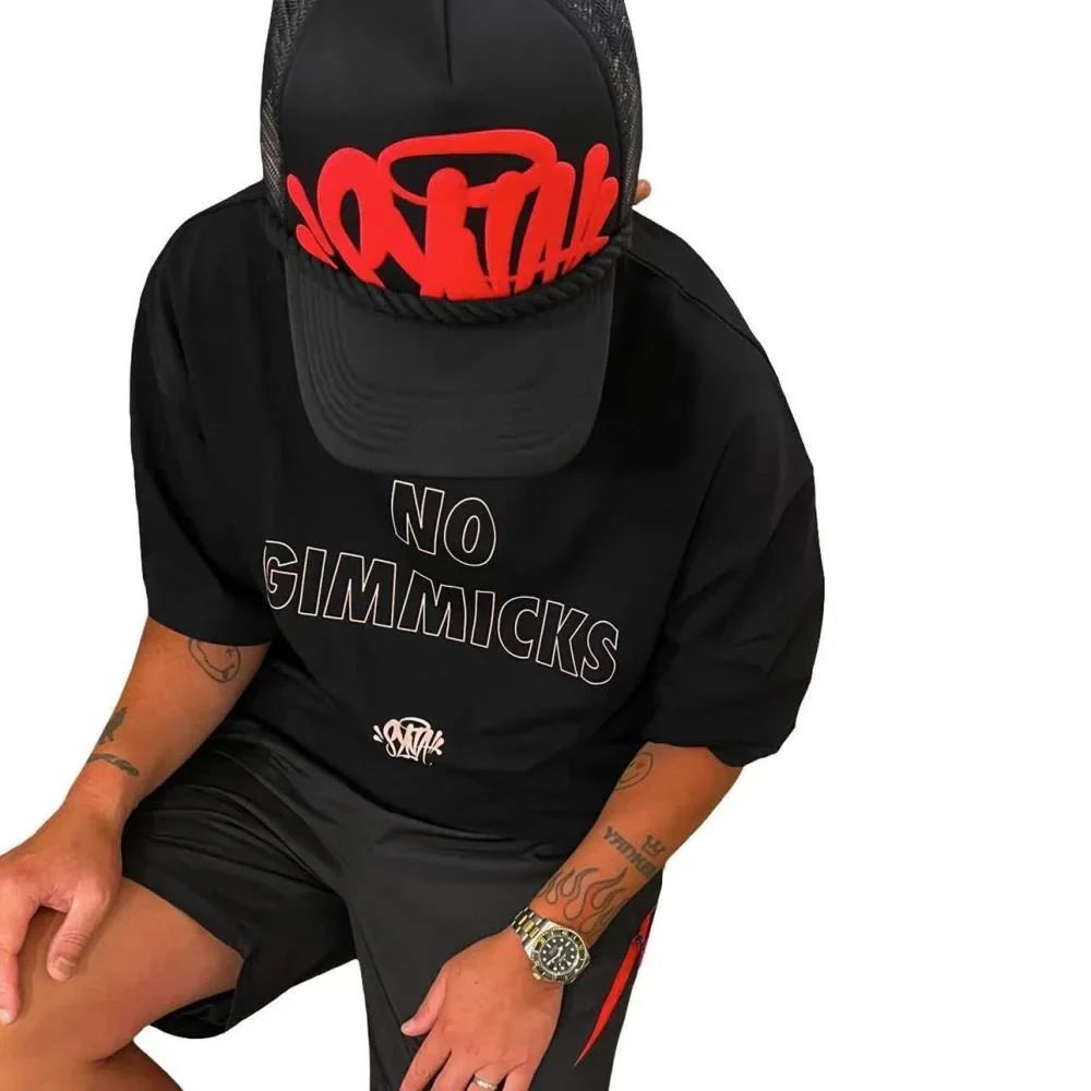Syna Trucker Cap - Black/Red Ironleague