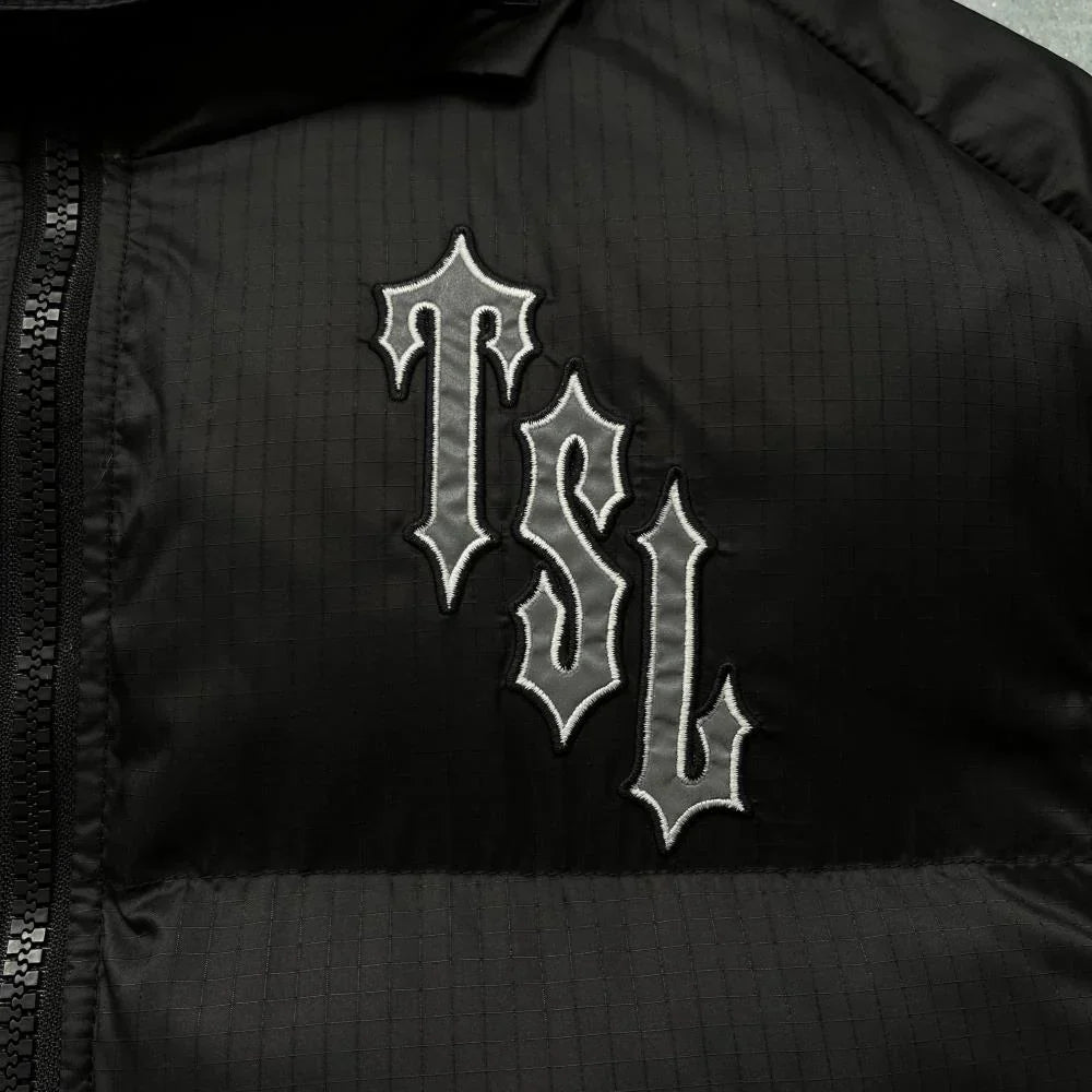 Trapstar Shooters Hooded Puffer -Black/Reflective Ironleague