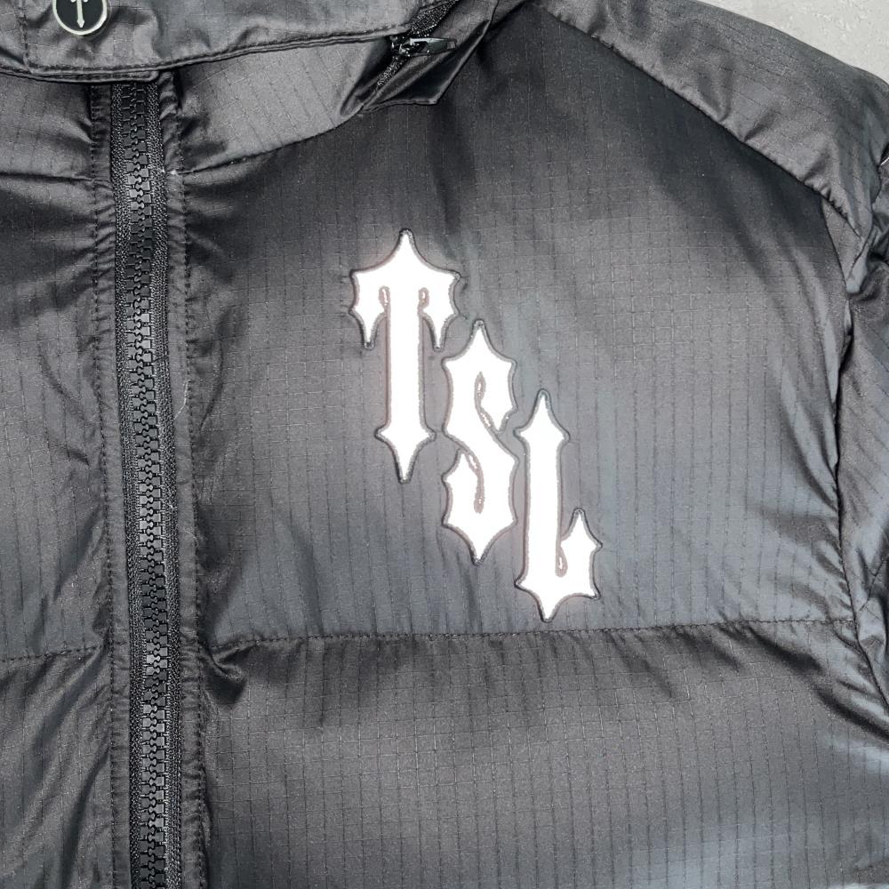 Trapstar Shooters Hooded Puffer -Black/Reflective Ironleague
