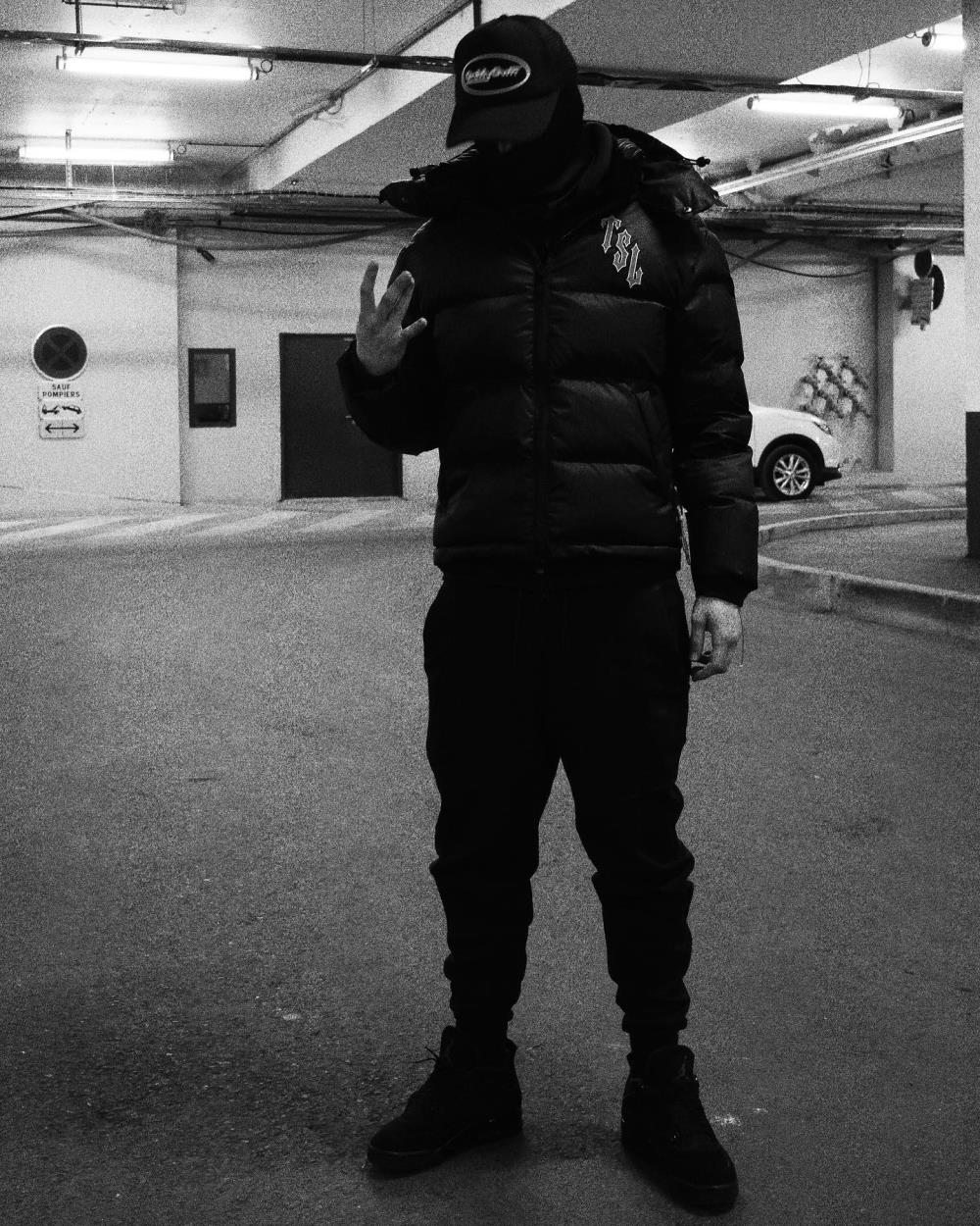 Trapstar Shooters Hooded Puffer -Black/Reflective Ironleague