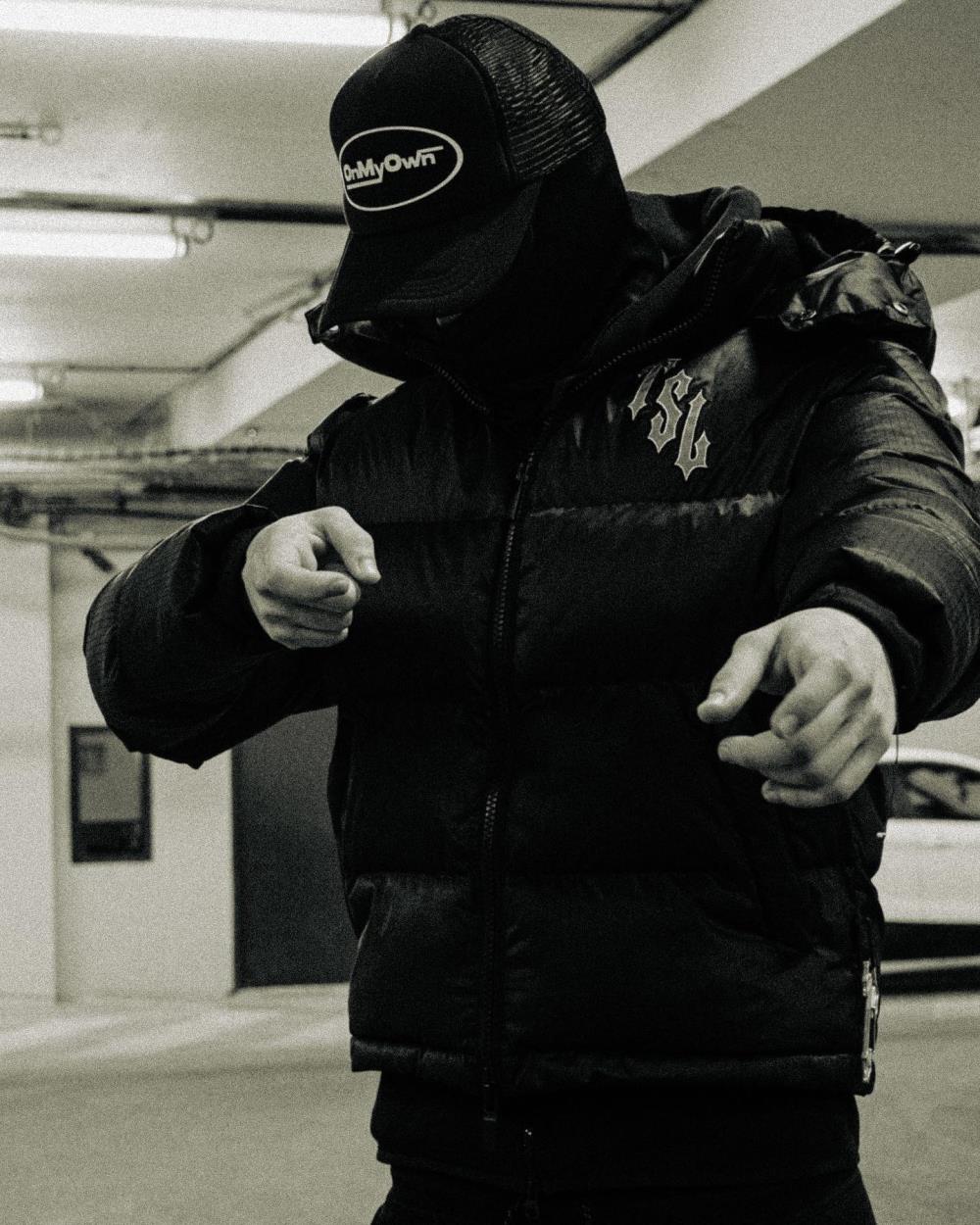 Trapstar Shooters Hooded Puffer -Black/Reflective Ironleague