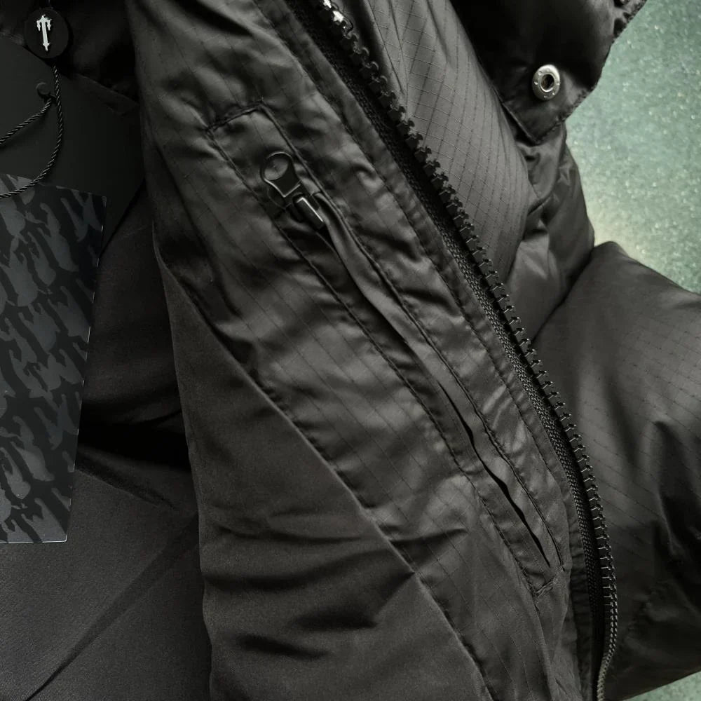 Trapstar Shooters Hooded Puffer -Black/Reflective Ironleague