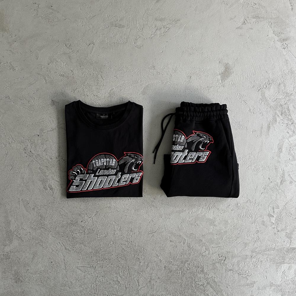 Trapstar Shooters Short Set - Black Ironleague