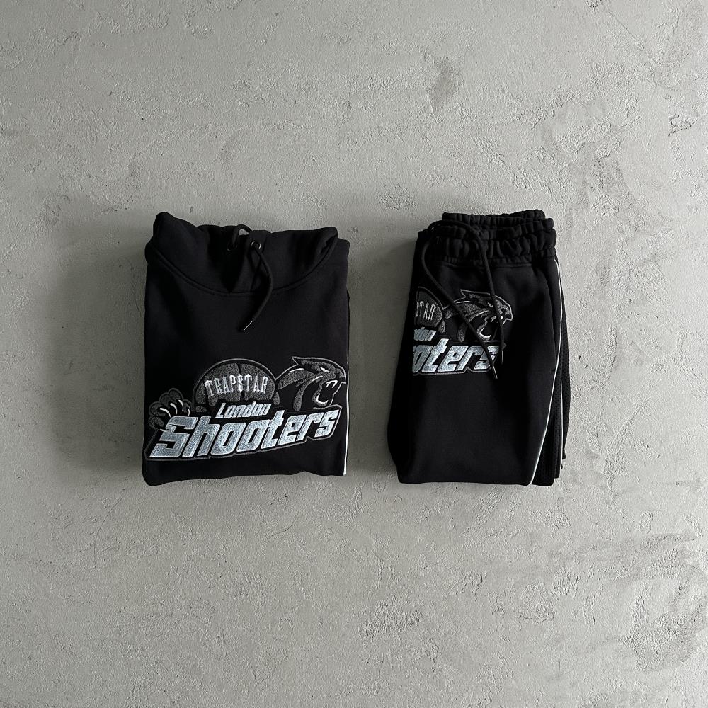 Trapstar Shooters Technical Tracksuit - Black/Blue Ironleague