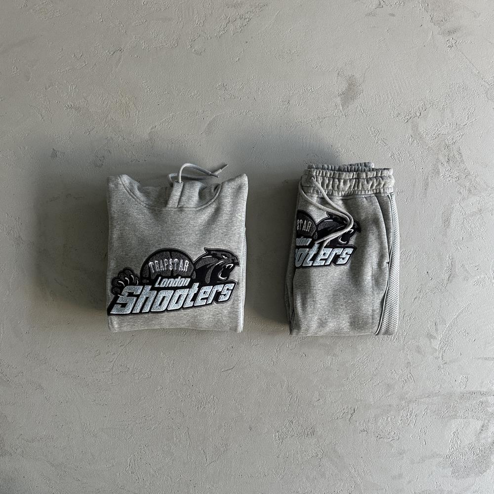 Trapstar Shooters Technical Tracksuit - Grey/Blue Ironleague