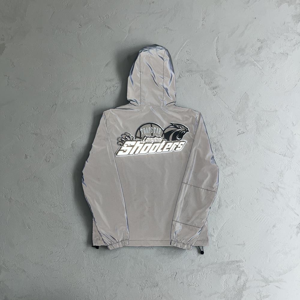 Trapstar Shooters Windbreaker - Black/Reflective Ironleague