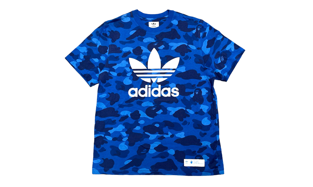 BAPE BAPE x Adidas Adicolor Short Sleeve T-Shirt Blue Camo BAASSTSB