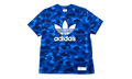 BAPE BAPE x Adidas Adicolor Short Sleeve T-Shirt Blue Camo BAASSTSB
