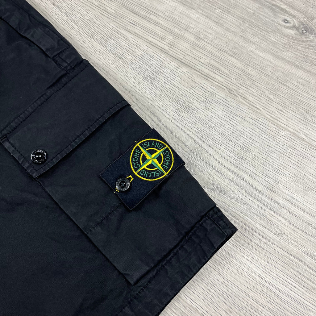 Stone Island Cargo Shorts - Black Ironleague