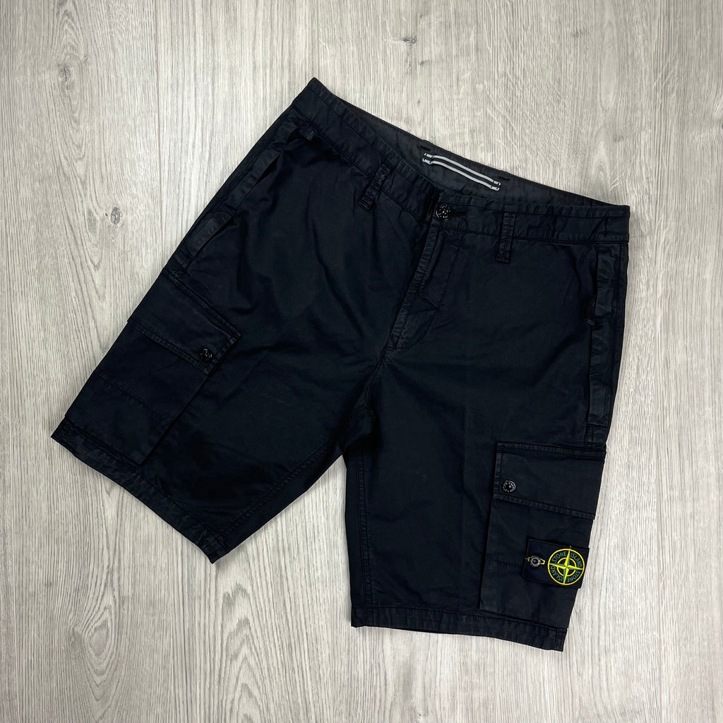 Stone Island Cargo Shorts - Black Ironleague