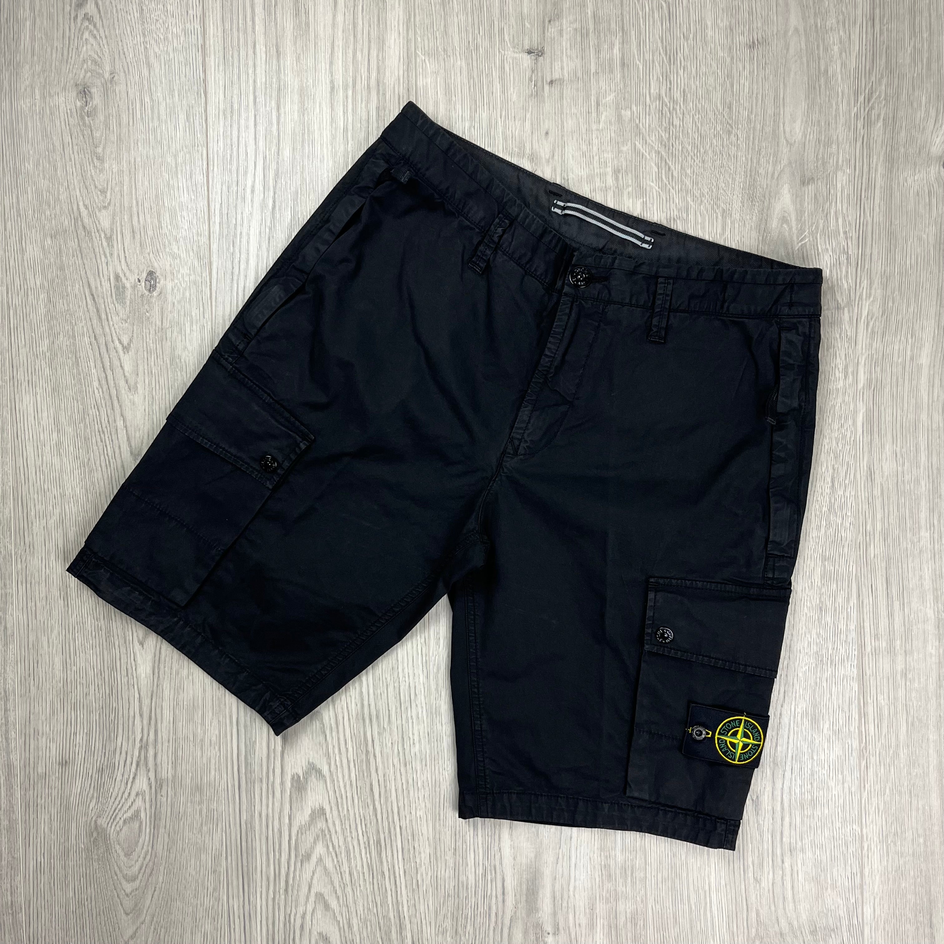 Stone Island Cargo Shorts - Black Ironleague