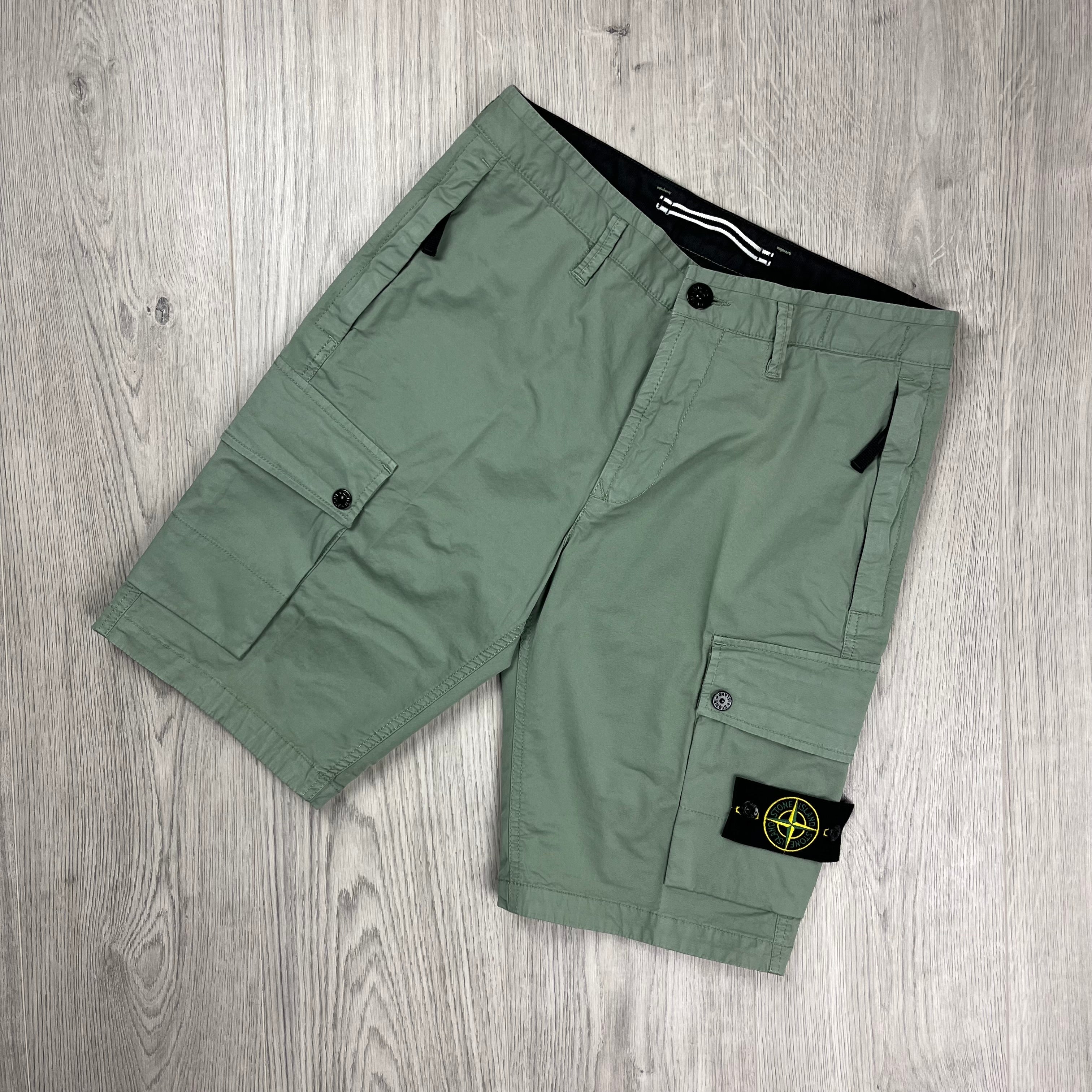 Stone Island Cargo Shorts - Sage Ironleague