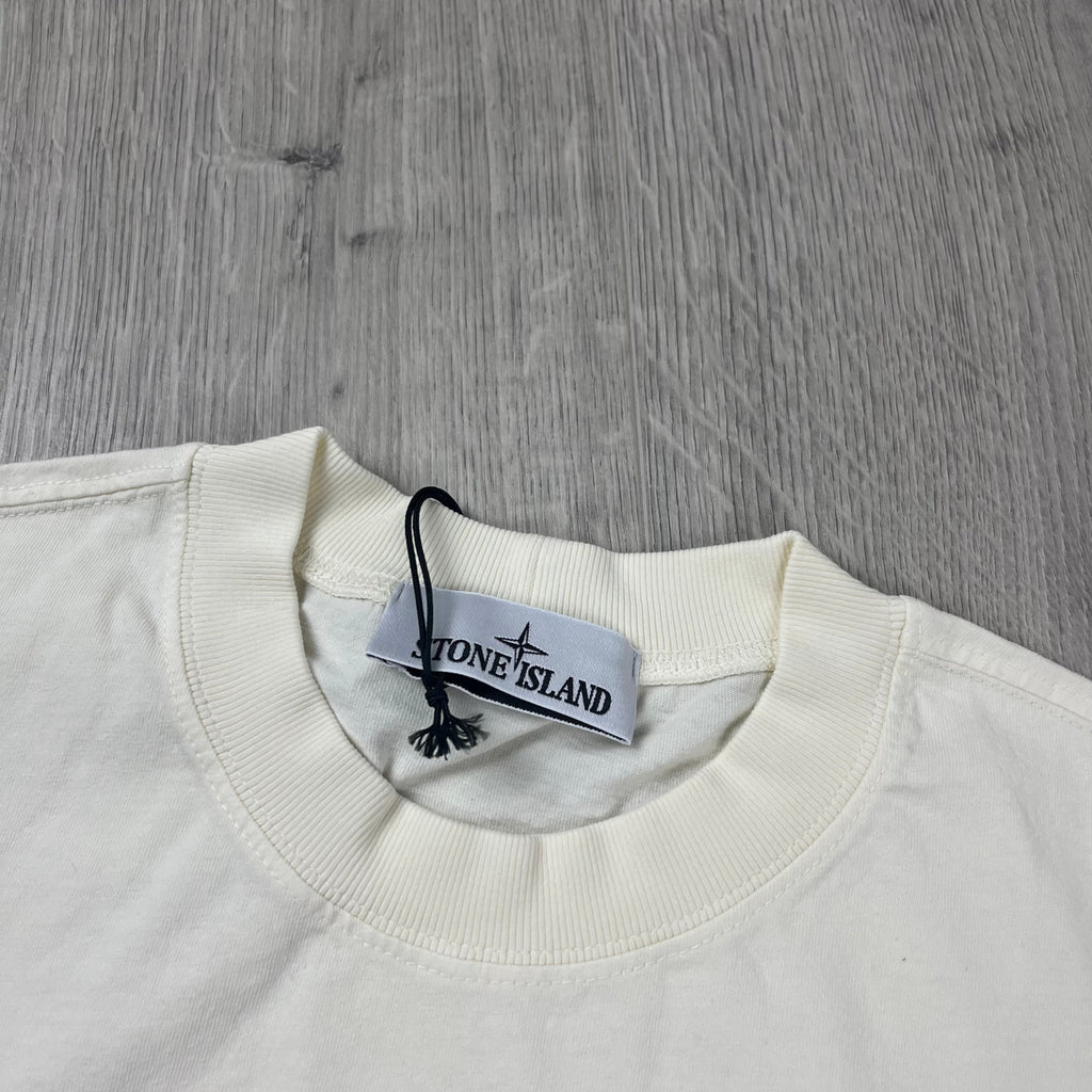 Stone Island Patch T-Shirt - Ivory Ironleague