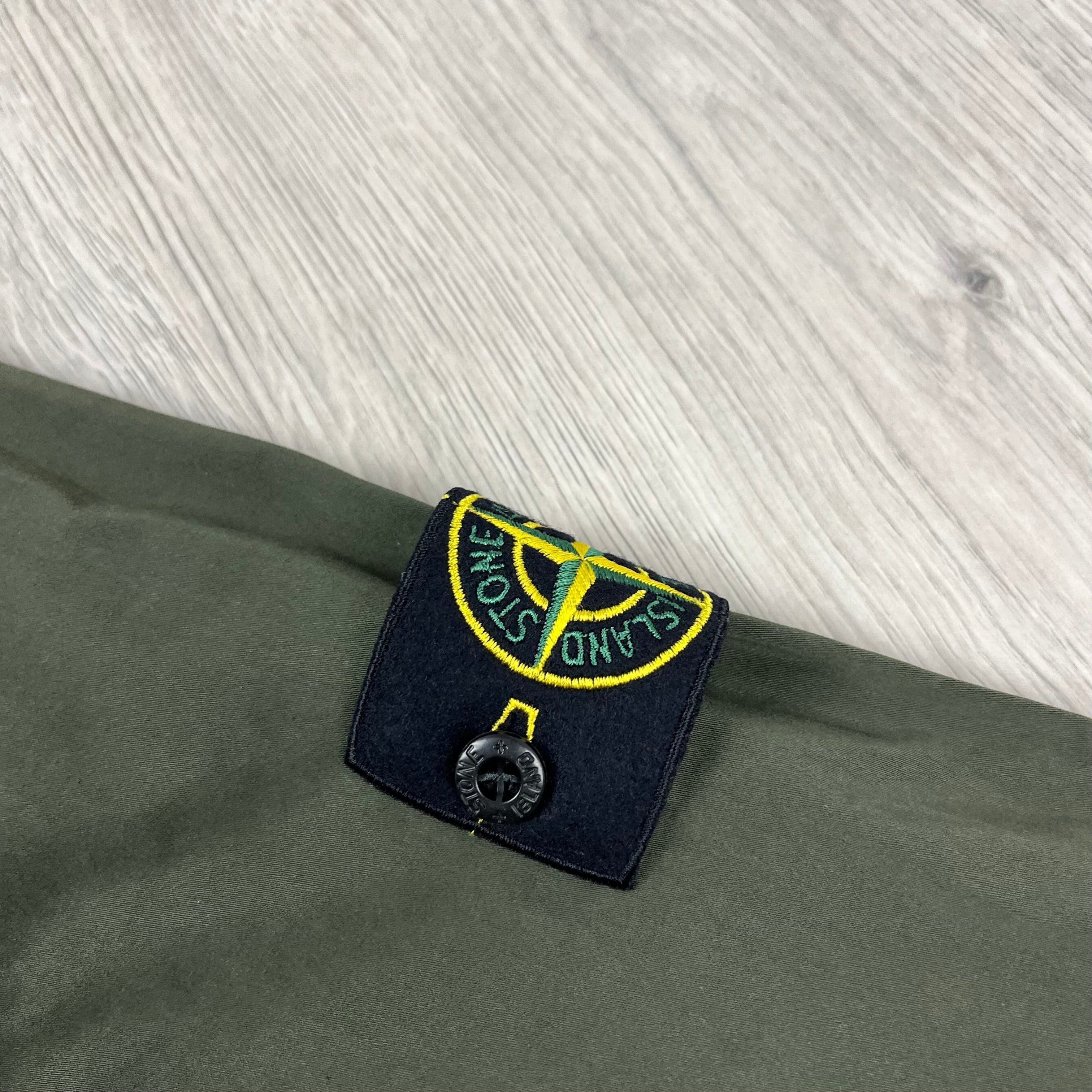 Stone Island Zip Overshirt - Military Ironleague