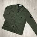 Stone Island Zip Overshirt - Military Ironleague