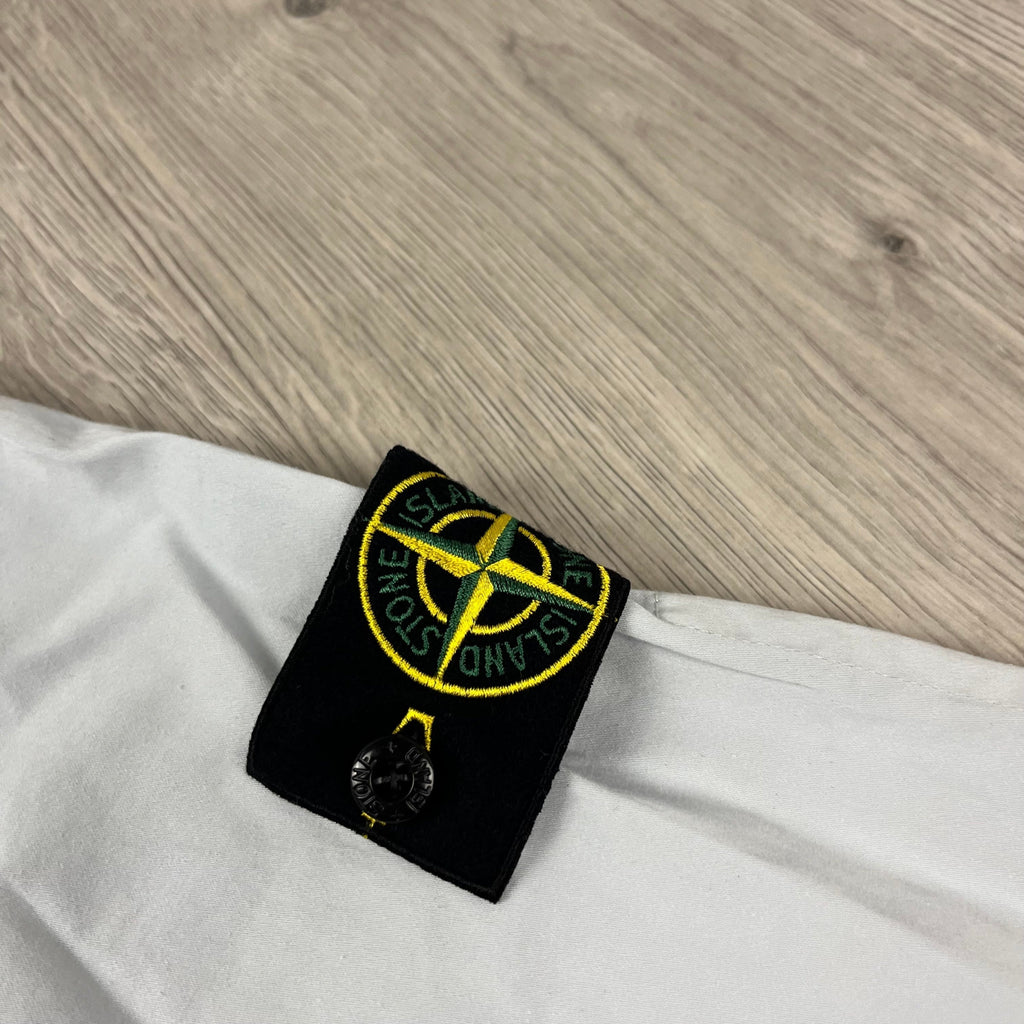 Stone Island Zip Overshirt - Sky Blue Ironleague