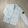 Stone Island Zip Overshirt - Sky Blue Ironleague