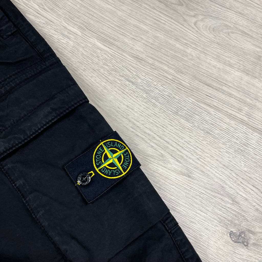 Stone Island Cargo Trousers - Black Ironleague