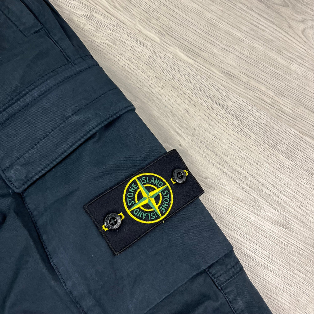 Stone Island Cargo Trousers - Navy Ironleague