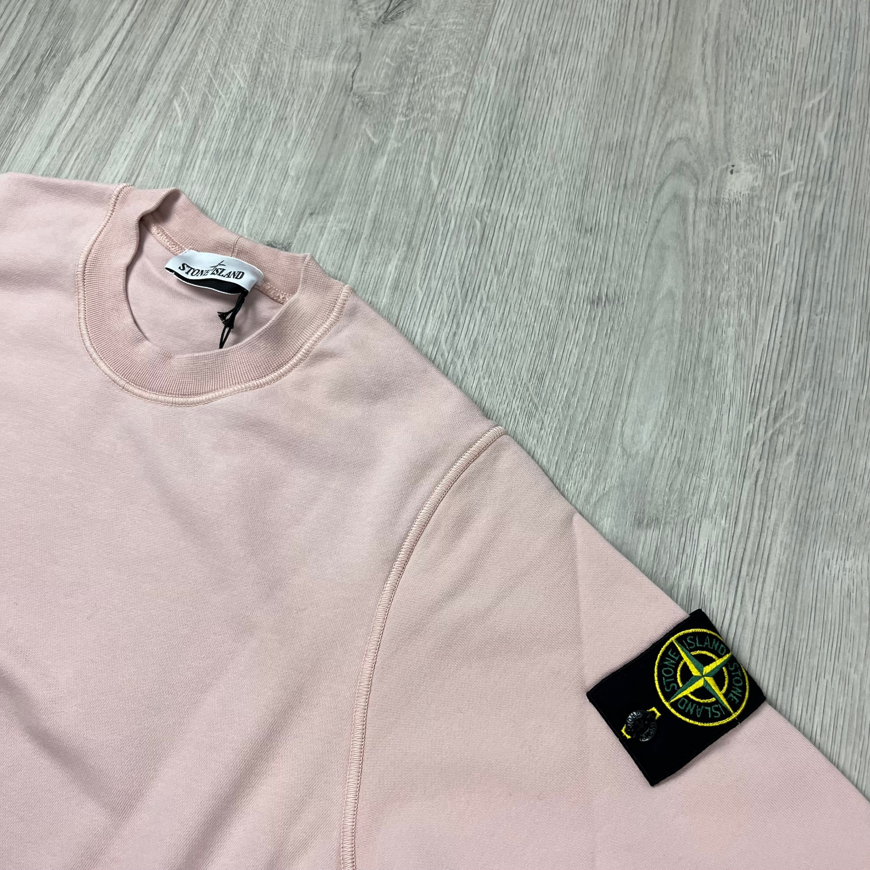 Stone Island Dyed Sweatshirt - Rose Ironleague