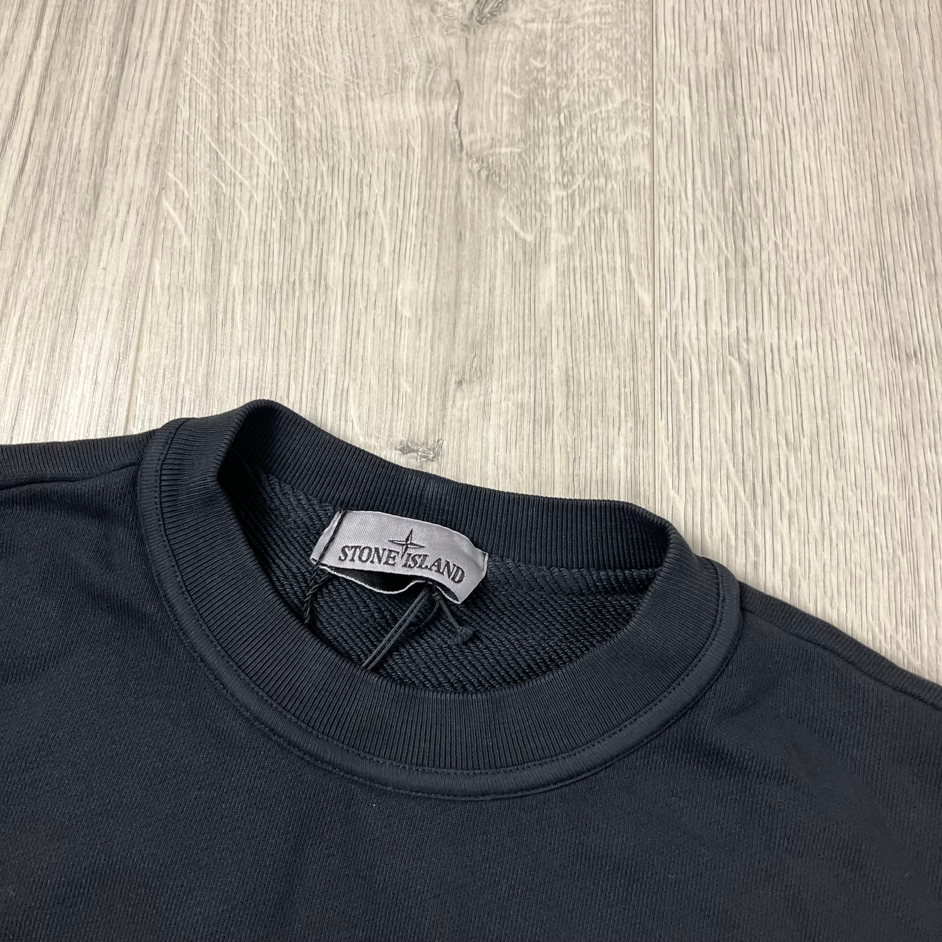 Stone Island Dyed Sweatshirt - Black Ironleague