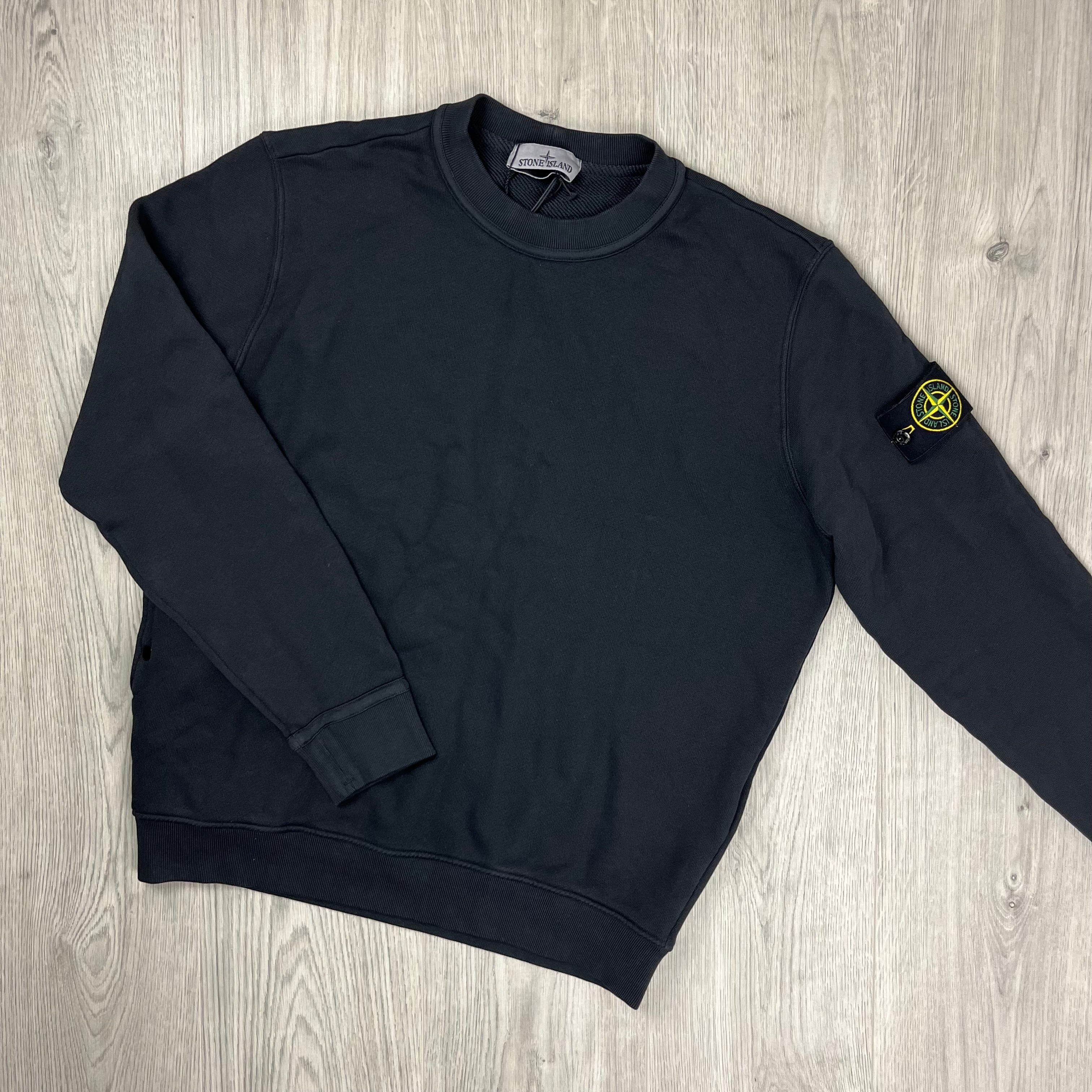 Stone Island Dyed Sweatshirt - Black Ironleague