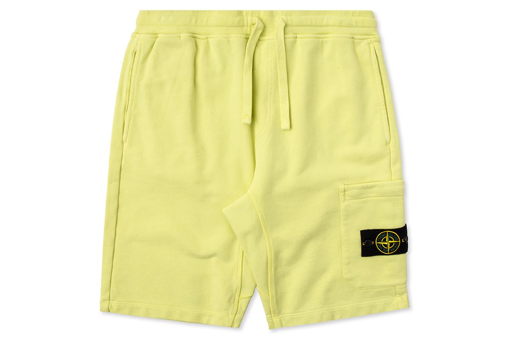 Stone Island Fleece Shorts - Lemon