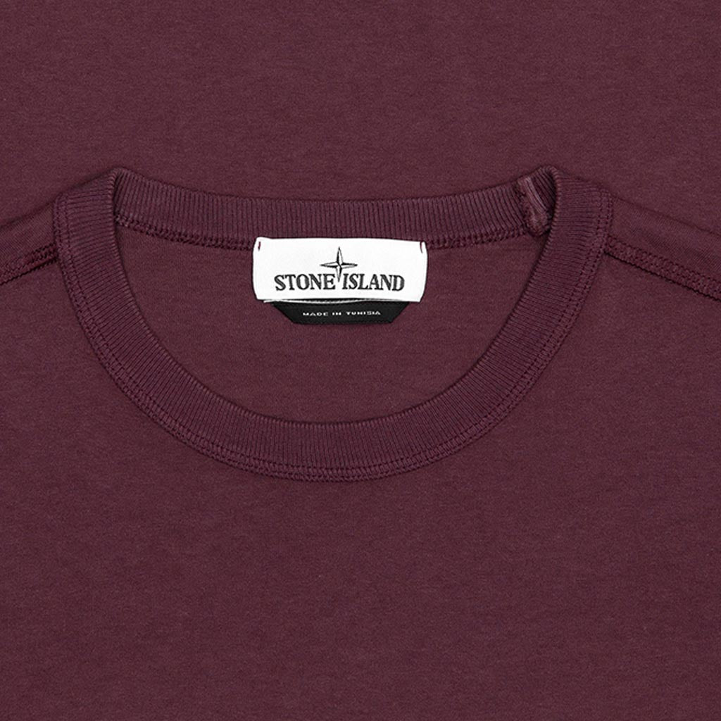 Stone Island Graphic Five L/S T-Shirt - Dark Burgundy