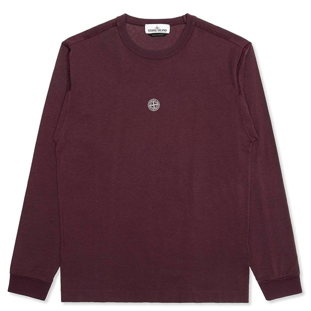 Stone Island Graphic Five L/S T-Shirt - Dark Burgundy