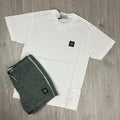 Stone Island Holiday Set - White/Sage Ironleague