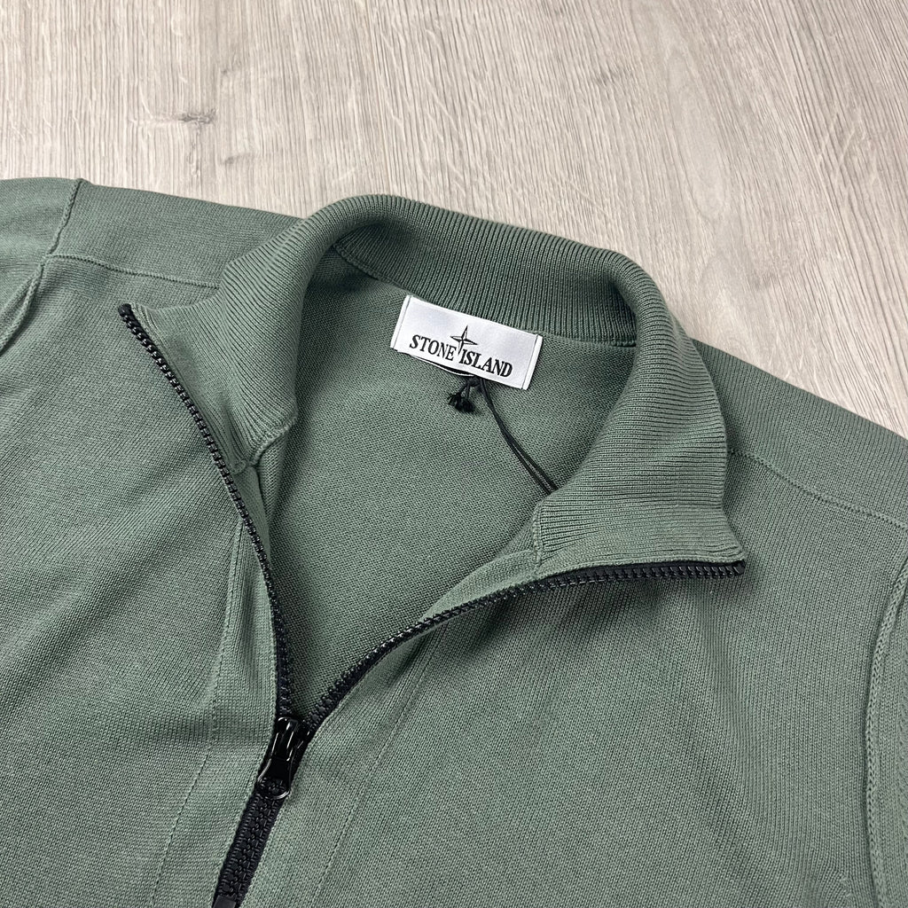 Stone Island Knit Half Zip Fleece - Musk Ironleague