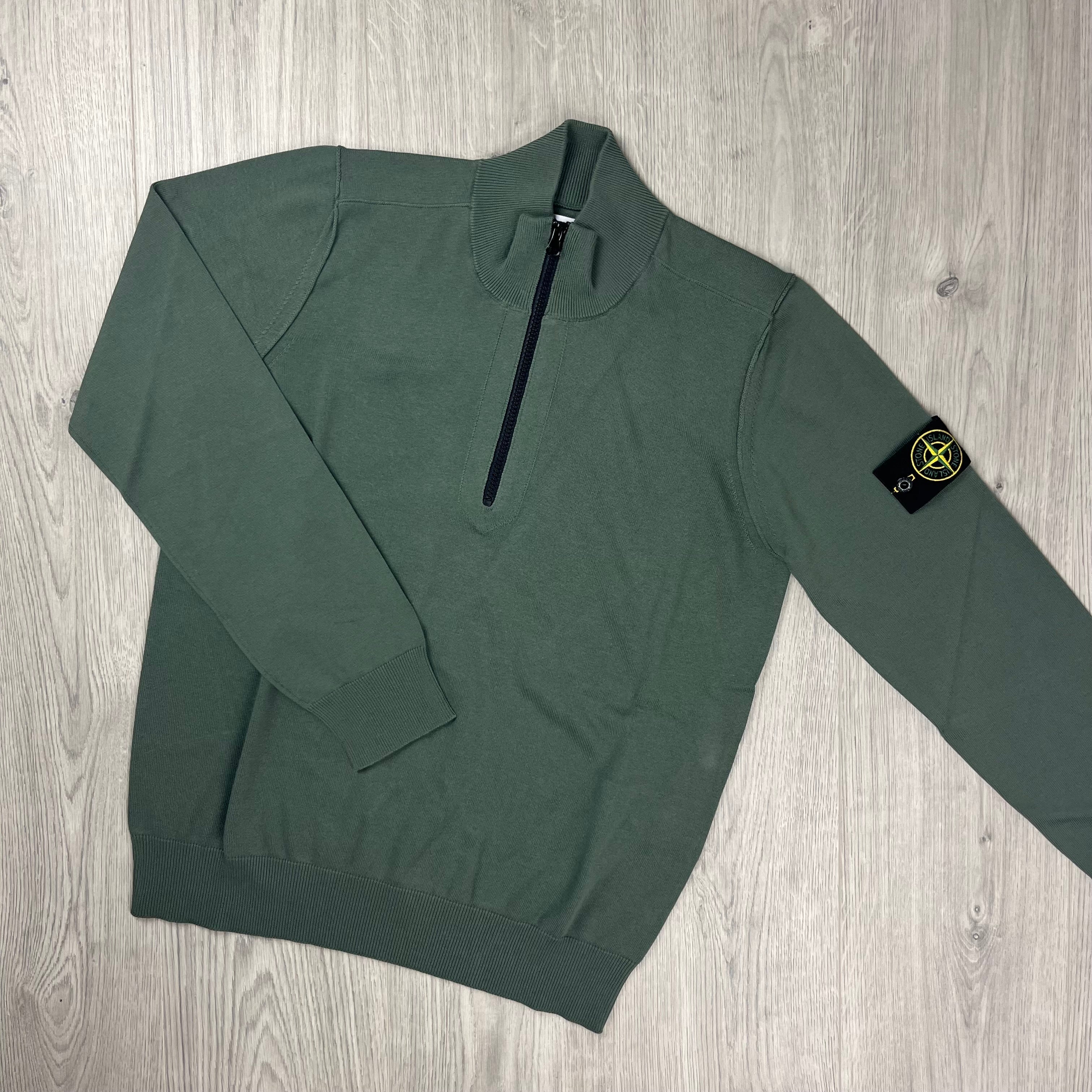 Stone Island Knit Half Zip Fleece - Musk Ironleague