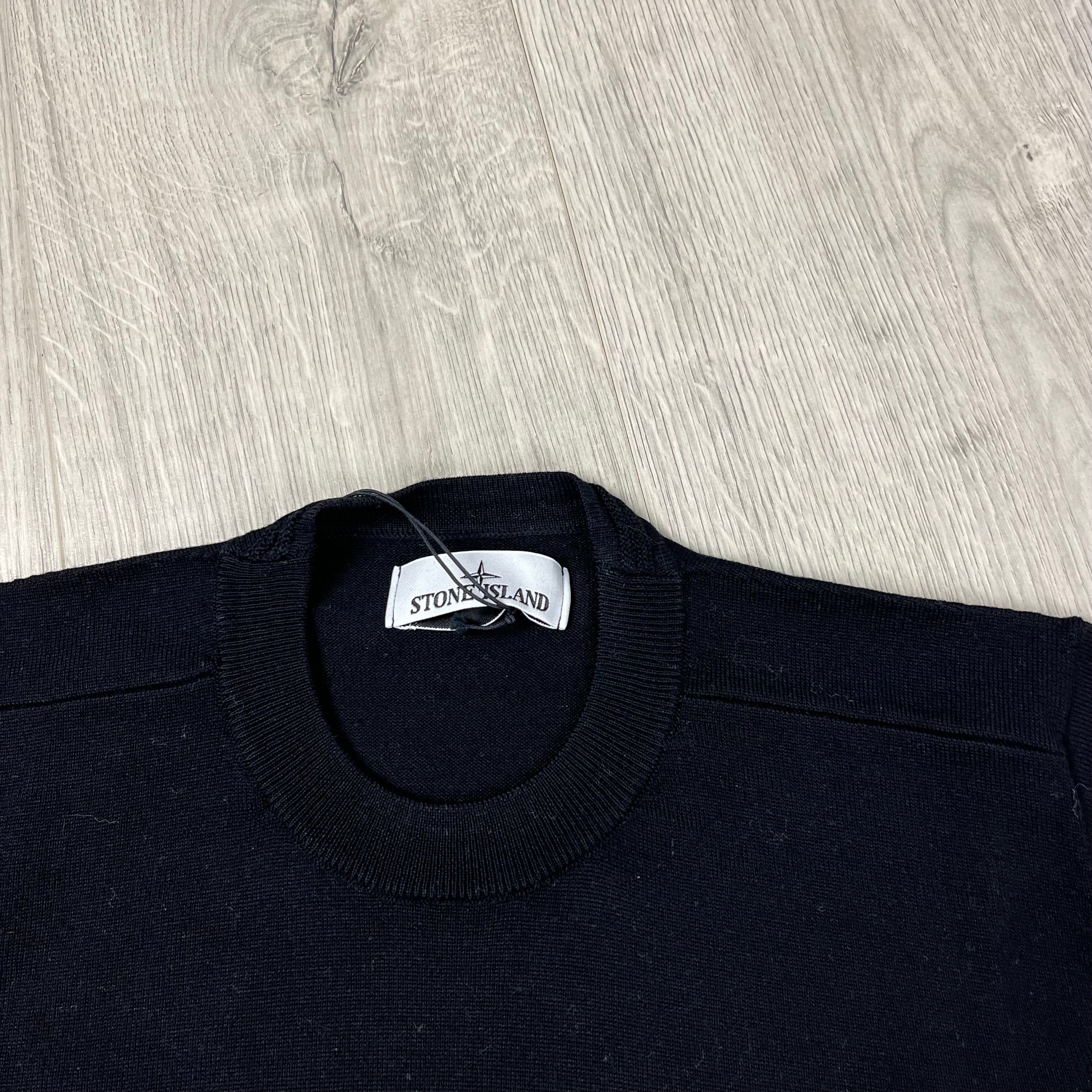 Stone Island Knit Sweatshirt - Black Ironleague