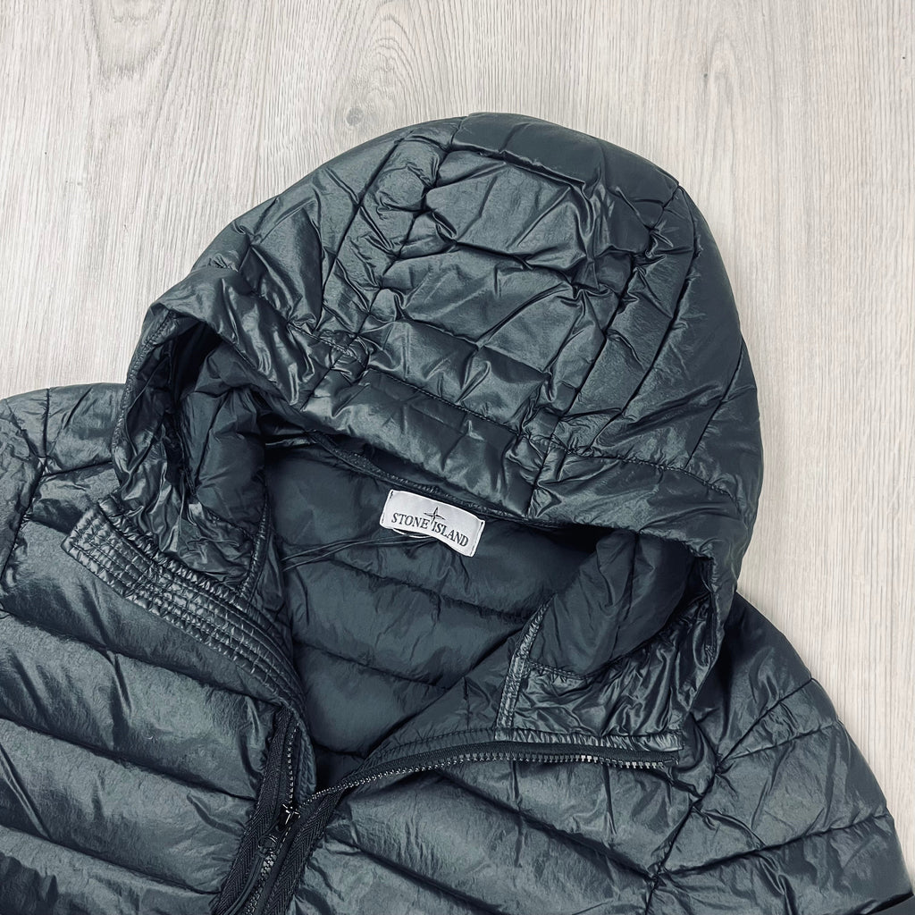 Stone Island Woven Down Jacket - Black Ironleague