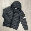 Stone Island Woven Down Jacket - Black Ironleague