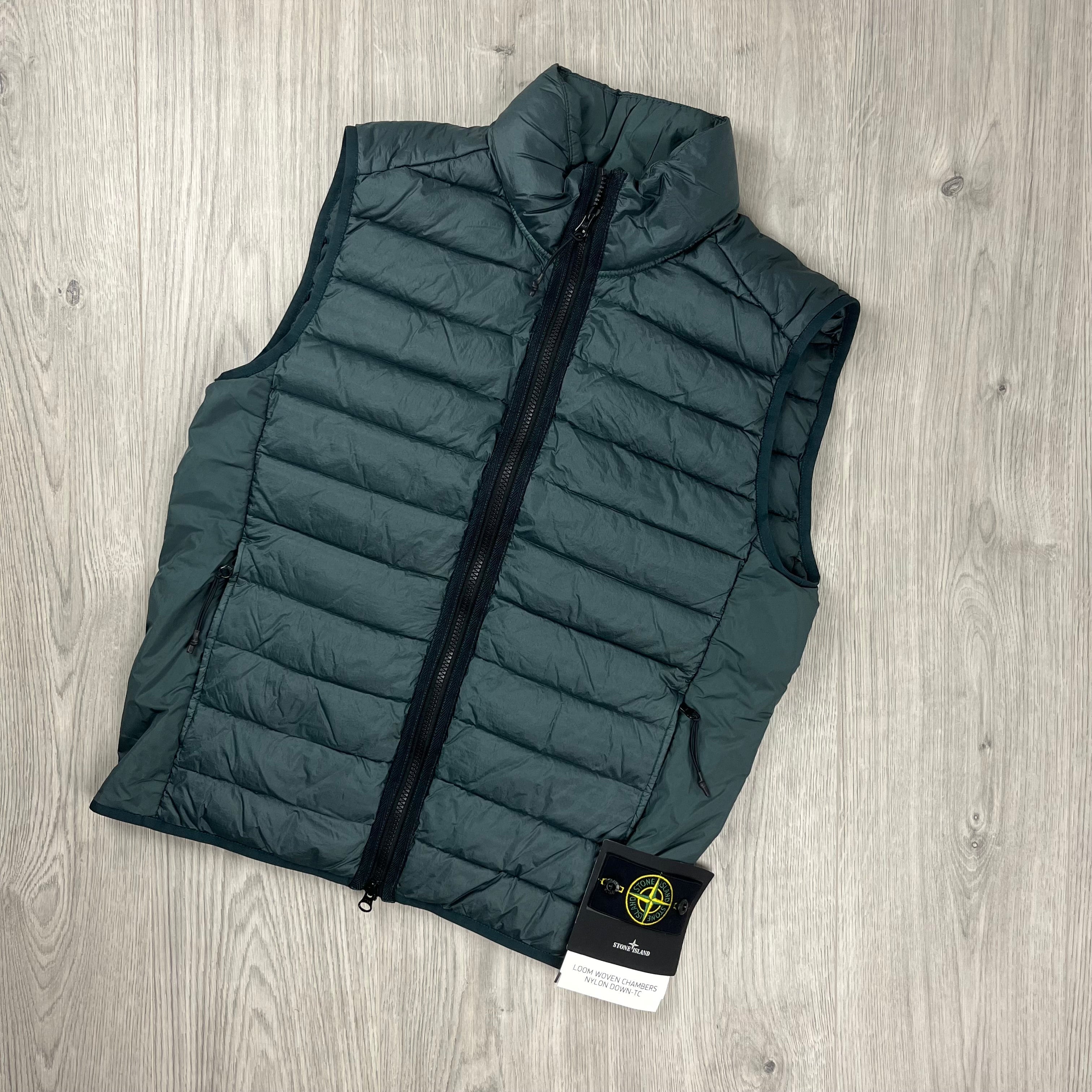 Stone Island Padded Gilet - Bottle Green Ironleague