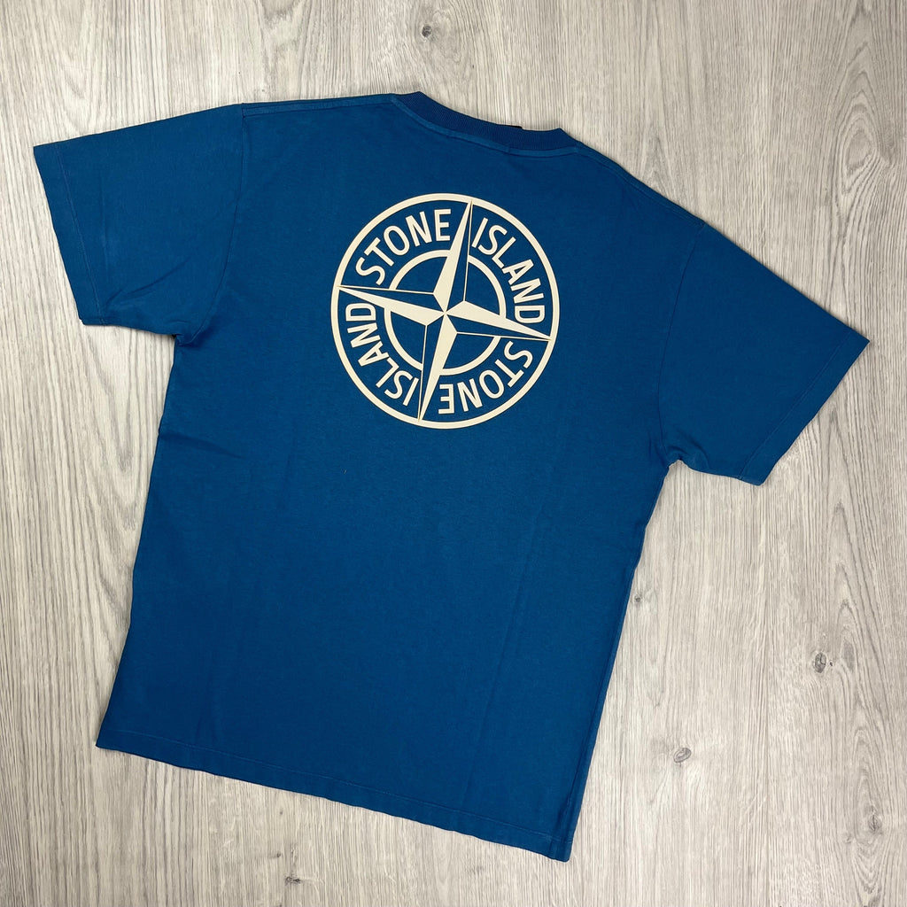 Stone Island Printed T-Shirt - Avio Blue Ironleague