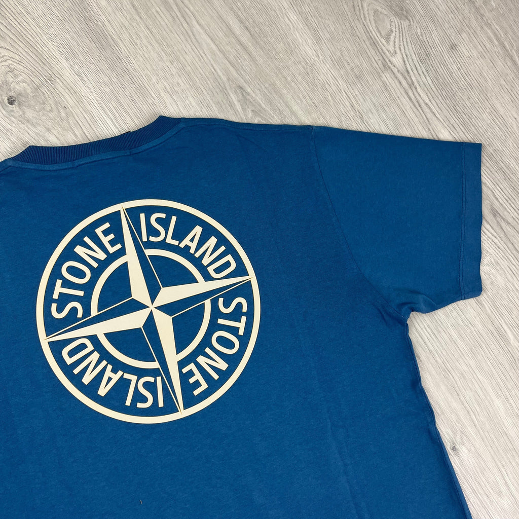 Stone Island Printed T-Shirt - Avio Blue Ironleague