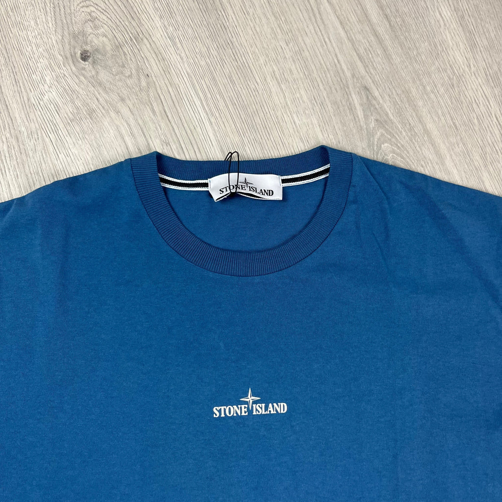 Stone Island Printed T-Shirt - Avio Blue Ironleague