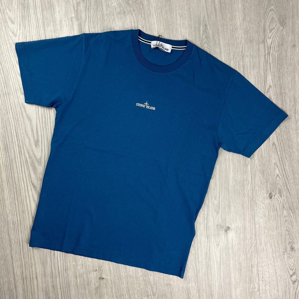 Stone Island Printed T-Shirt - Avio Blue Ironleague