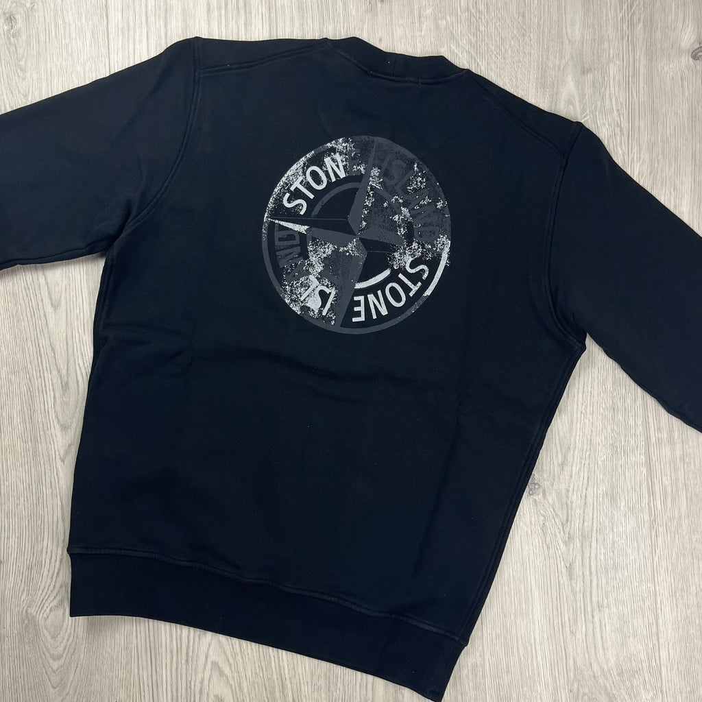 Stone Island Reflective Sweatshirt - Black Ironleague