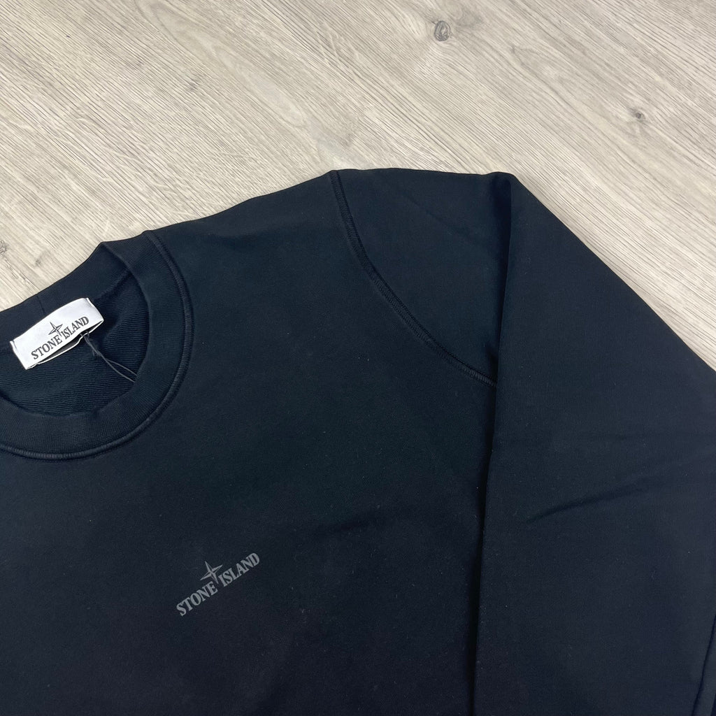 Stone Island Reflective Sweatshirt - Black Ironleague