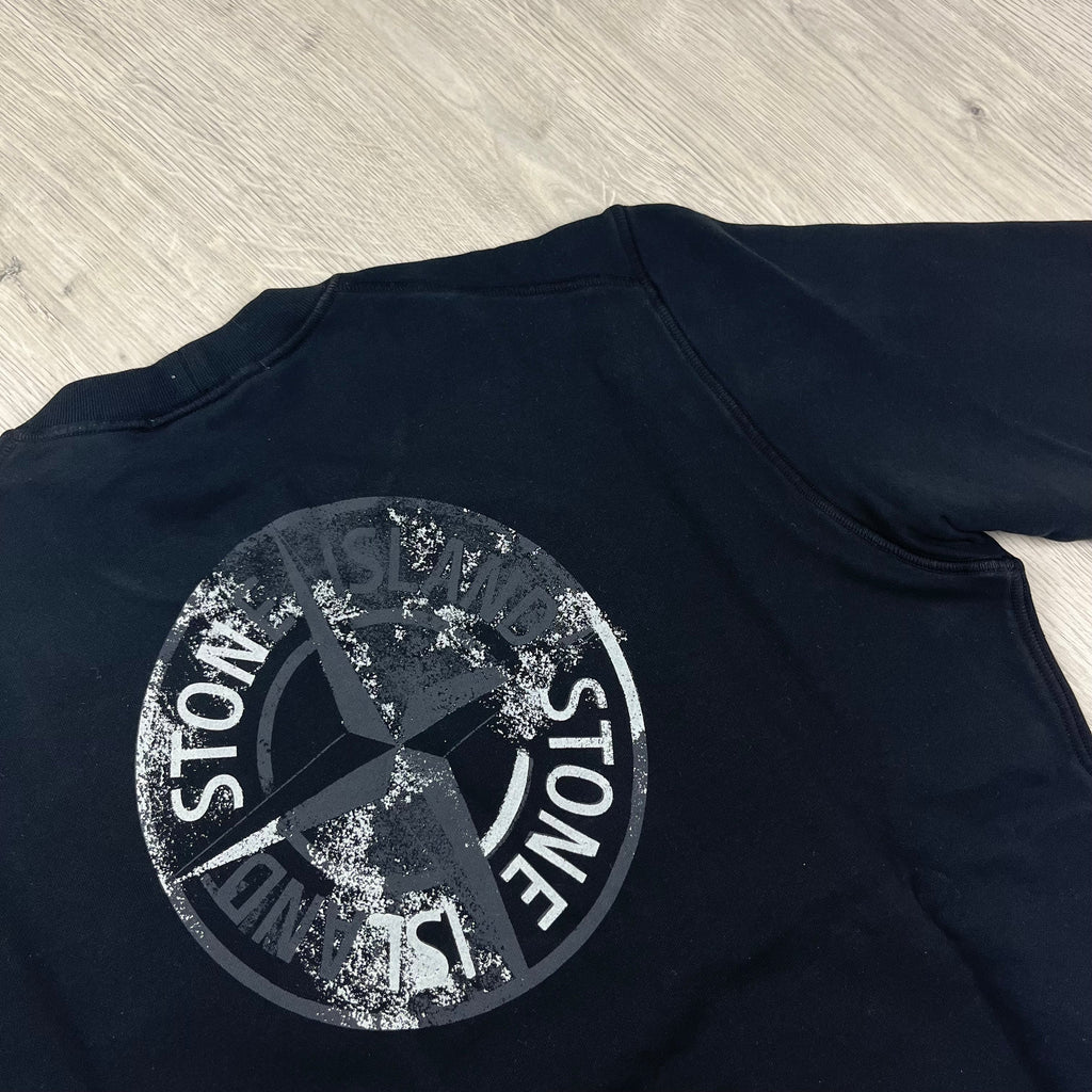 Stone Island Reflective Sweatshirt - Black Ironleague