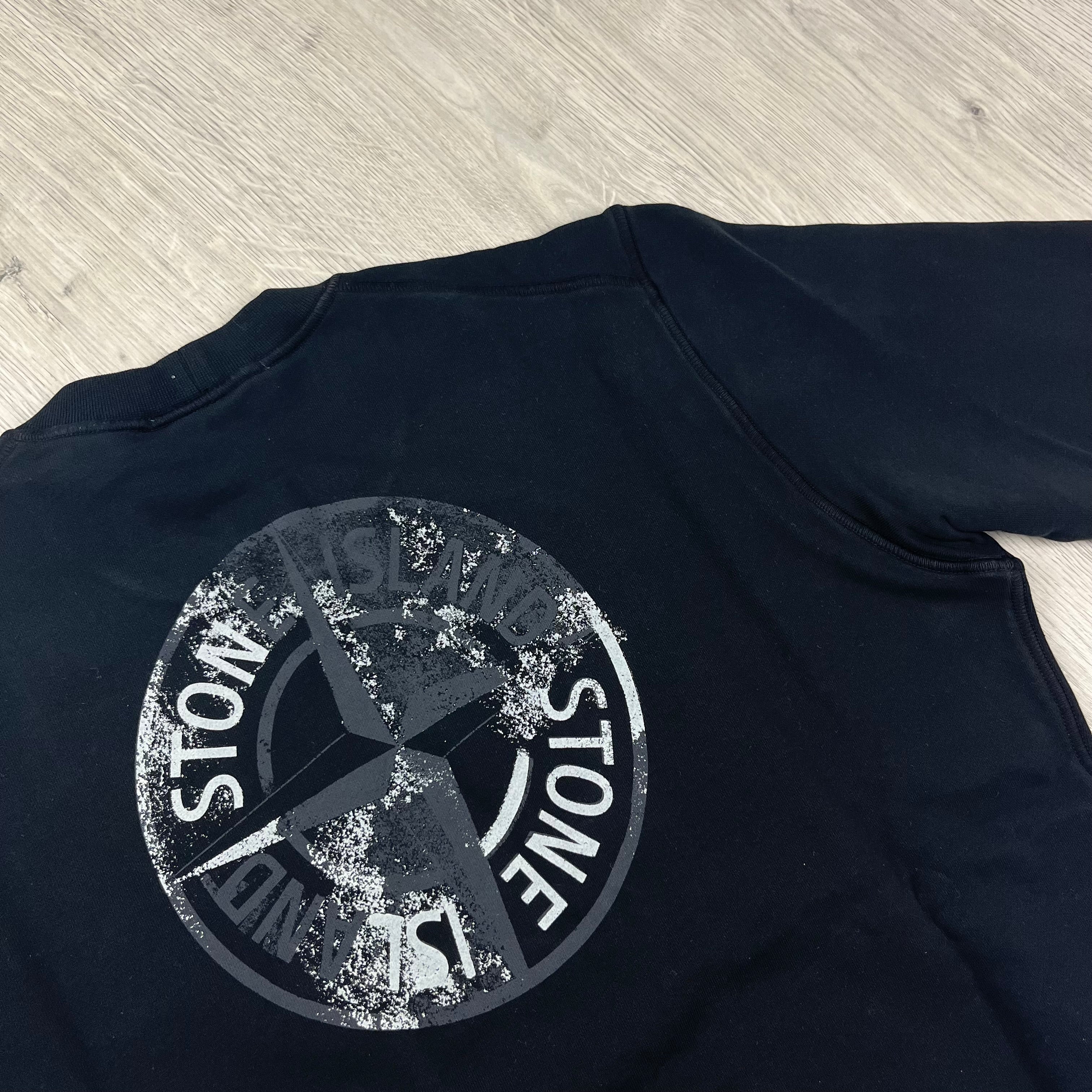 Stone Island Reflective Sweatshirt - Black Ironleague
