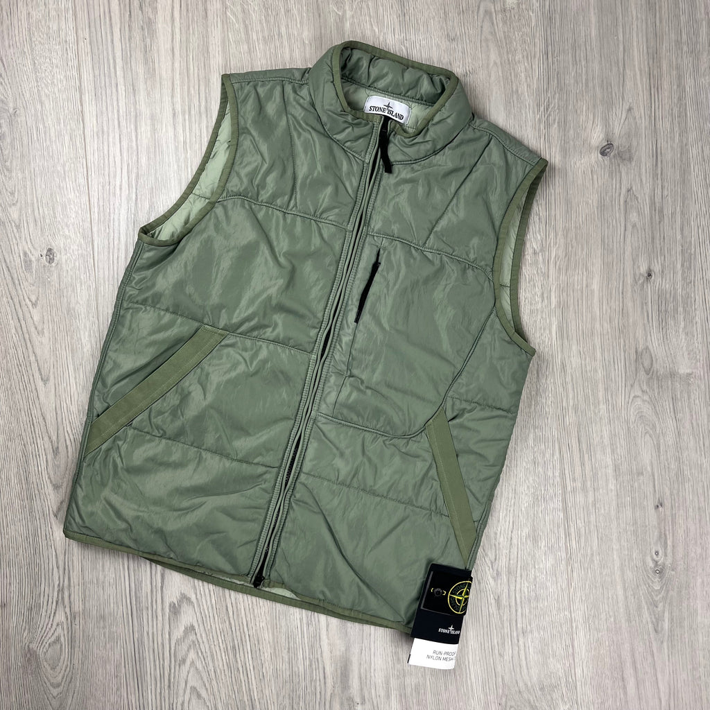 Stone Island Nylon Gilet - Sage Ironleague