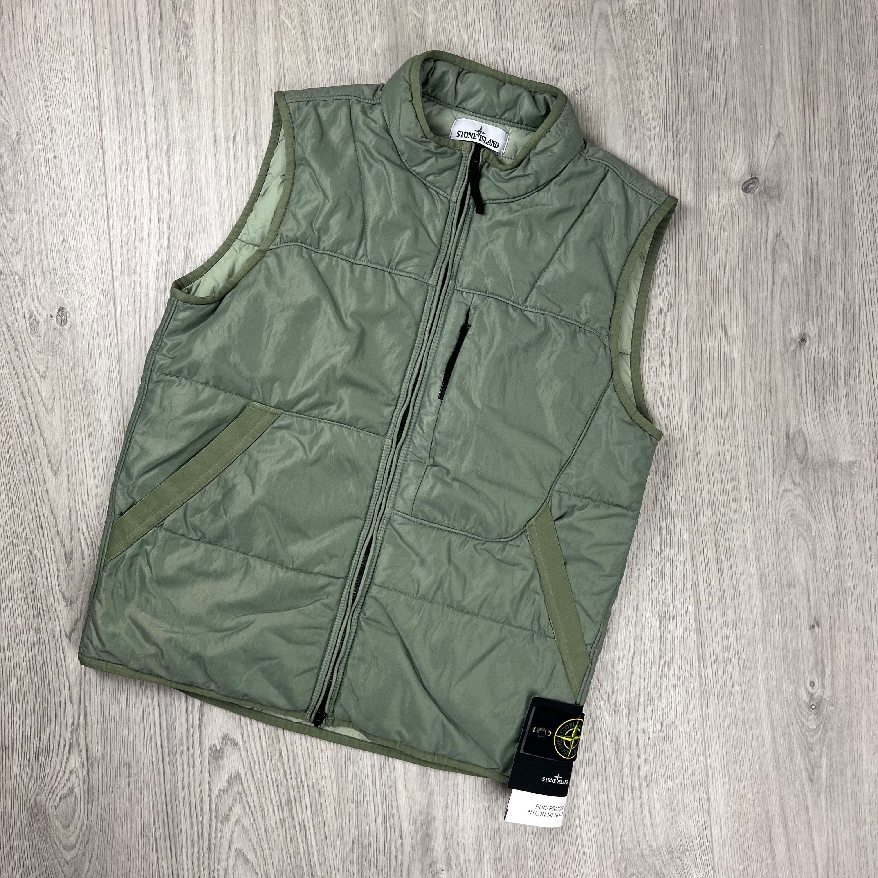 Stone Island Nylon Gilet - Sage Ironleague